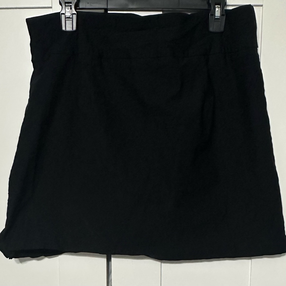 Rafaella Black A-Line Mini Skort